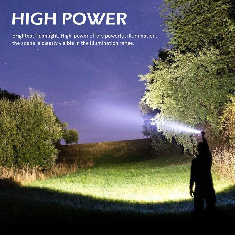 Linterna Potente EXOVAN 2-en-1 con Power Bank