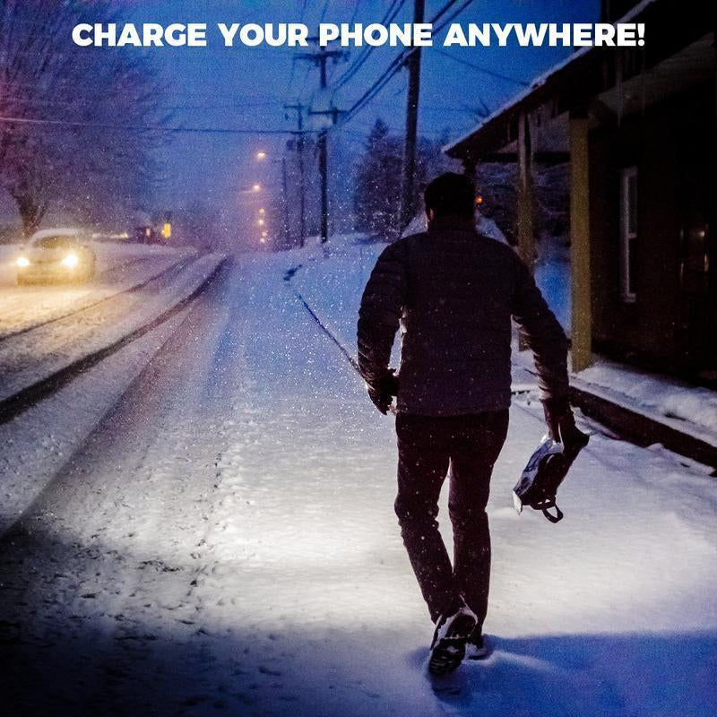 Linterna Potente EXOVAN 2-en-1 con Power Bank